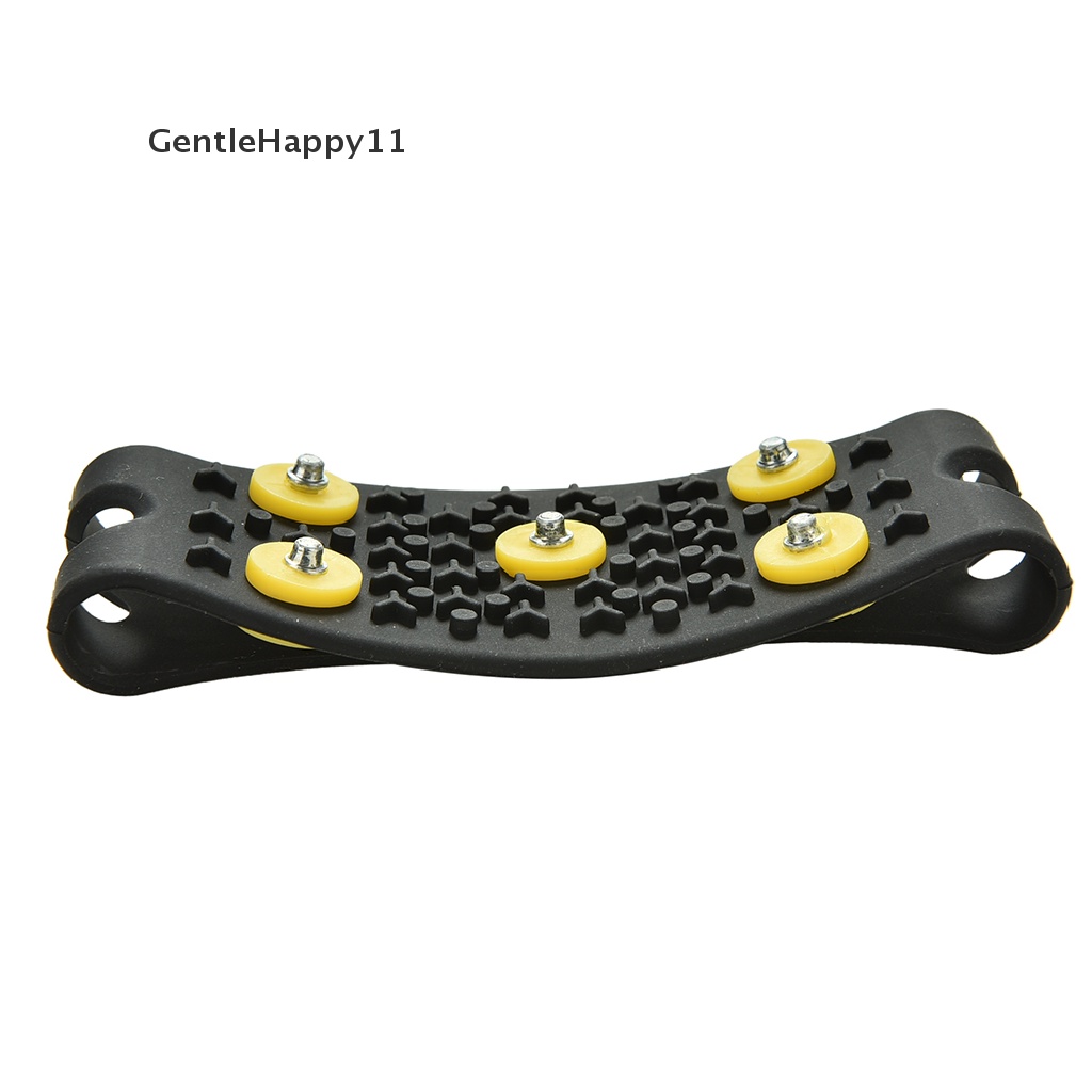 Gentlehappy Anti Slip Snow Ice Climbing Spikes Grips Crampon Cleats 5-Stud Shoes Cover ST id