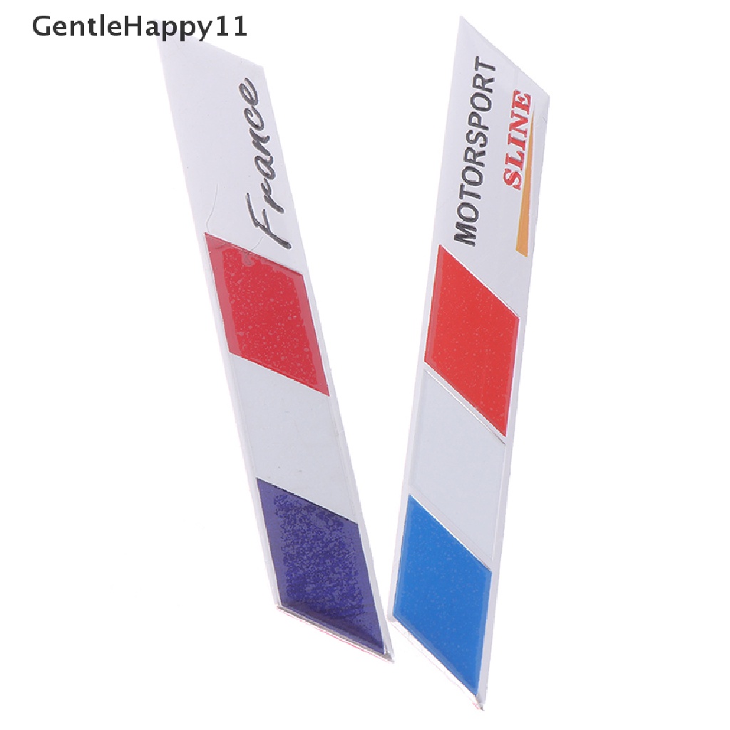 Gentlehappy 1Pc Bendera Prancis o emblem alloy badge Mobil Motor decor ers id