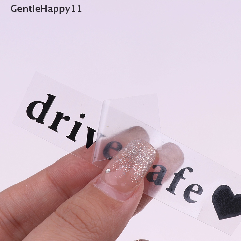 Gentlehappy 1Pc Drive Safe Tips Stiker Mobil Cermin Hias Stiker Vinyl Anti Air id