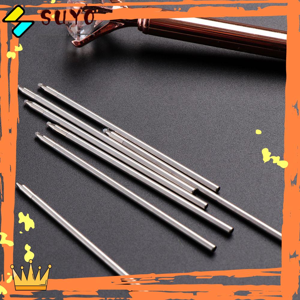 Suyo 5PCS/Lot Diamond Pen Refills Kantor Sekolah Perlengkapan Menulis Aksesoris Belajar Bolpoin Medium Nib Core