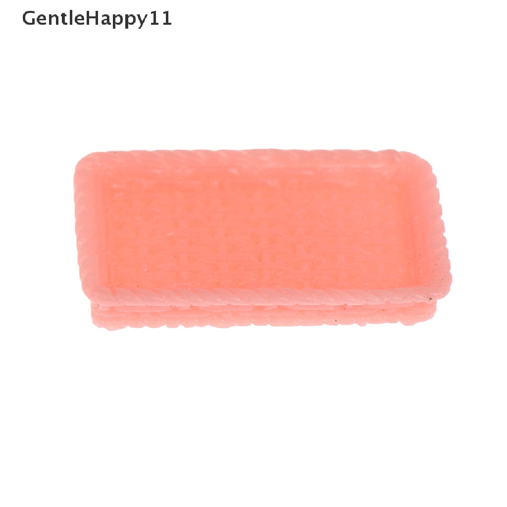 Gentlehappy 10pcs1per12rumah Boneka Miniatur Piring Keranjang Simulasi Tray Boneka Dekorasi Dapur id