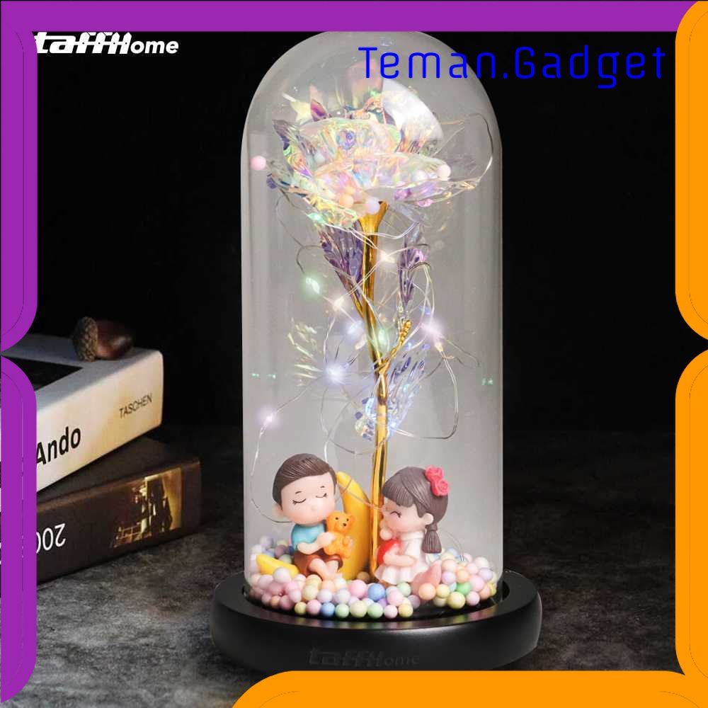 TG - LMP TaffHOME Lampu Meja Hias LED Mawar Beauty &amp; The Beast Bubble Colorful - RG-016