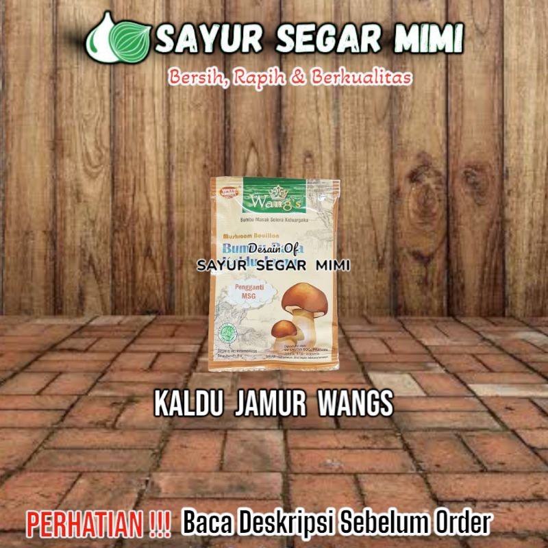 

Kaldu Jamur Wang 1 pcs - Sᴀʏᴜʀ Sᴇɢᴀʀ ♏ɪᴍɪ