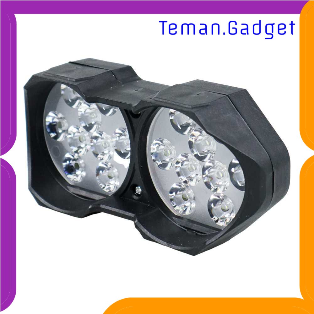 TG - OTO Lampu Tembak Motor Spotlight LED Foglamp ATV IP65 Cool White 18LED 30W - U9