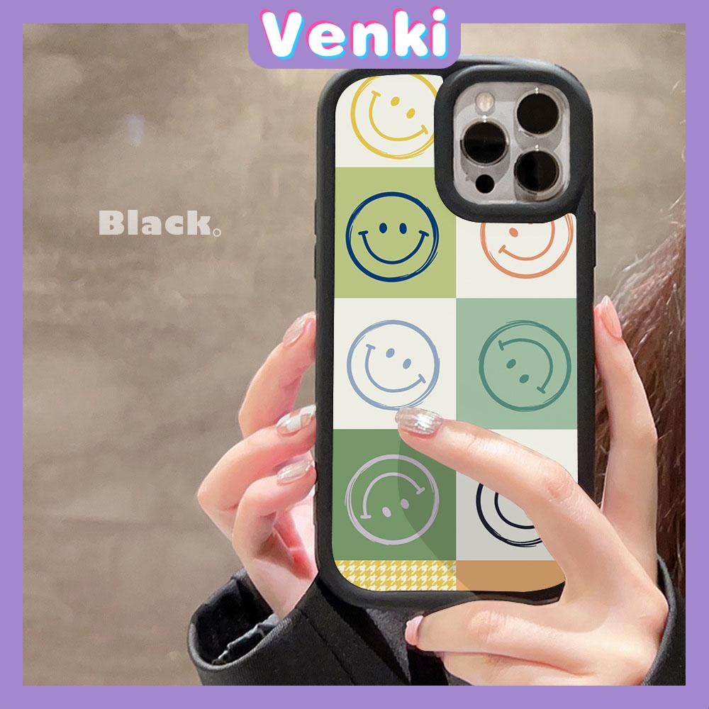 For iPhone 14 Pro Max iPhone Case Matte TPU Soft Case Black Beige Shockproof Protection Camera Cute smiley face Compatible with iPhone 13 Pro max 12 Pro Max 11 xr xs max 7Plus