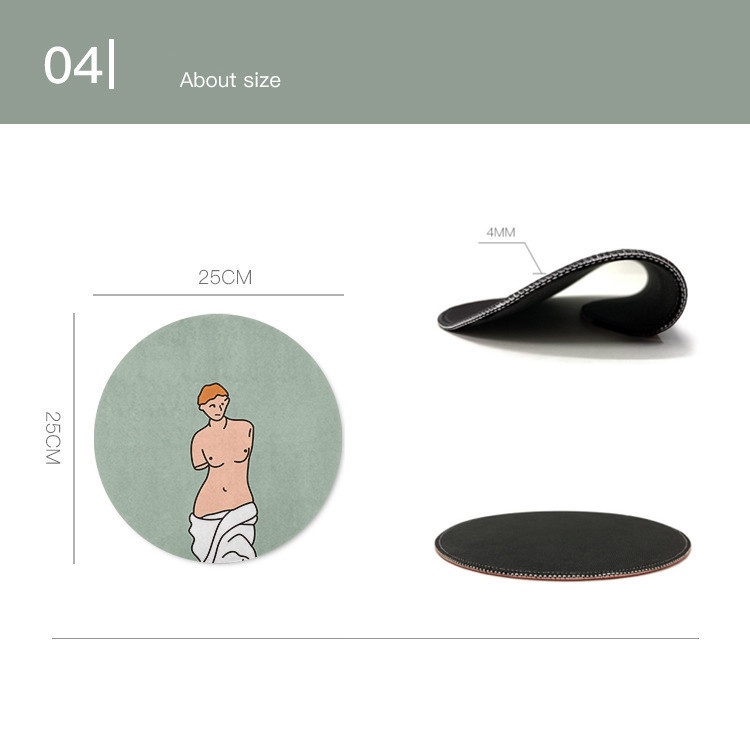Alas Mouse Bulat Venus Mouse Pad Mona Lisa Alas Mouse Van Gogh Mouse Pad Van Gogh Mouse Pad black Pearl Multi-Series Mouse Pad