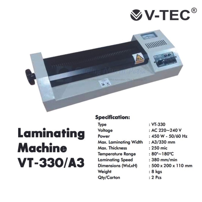 

MESIN LAMINATING V-TEC VT-330 / A3