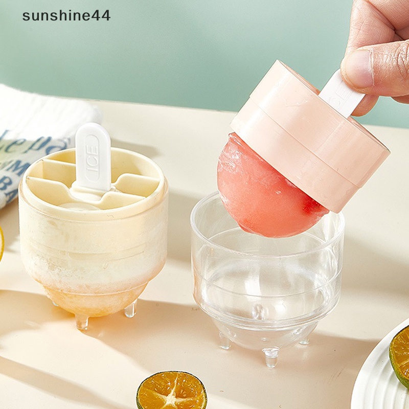 Sunshine Popsicle Maker Mould Cetakan Es Hoki Frozen Juice Yogurt Es Krim Kopi ID