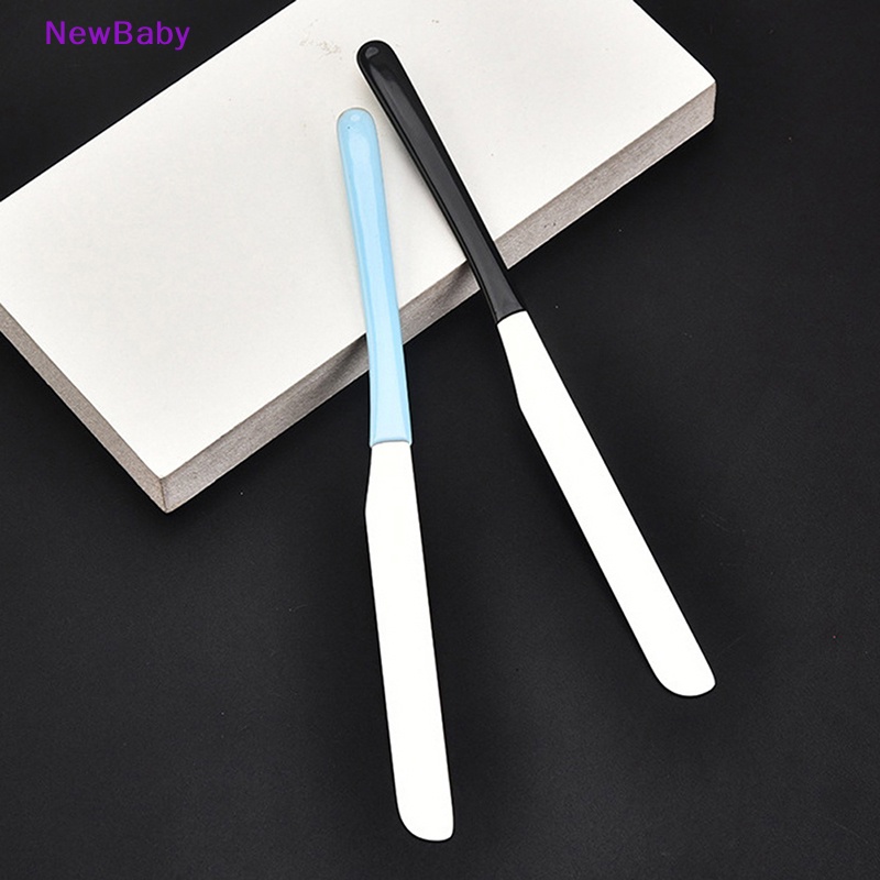 Newbaby 1Pc Alat Spatula Pencampur Make Up Kosmetik Bahan Stainless Steel Untuk Kuku Palet ID