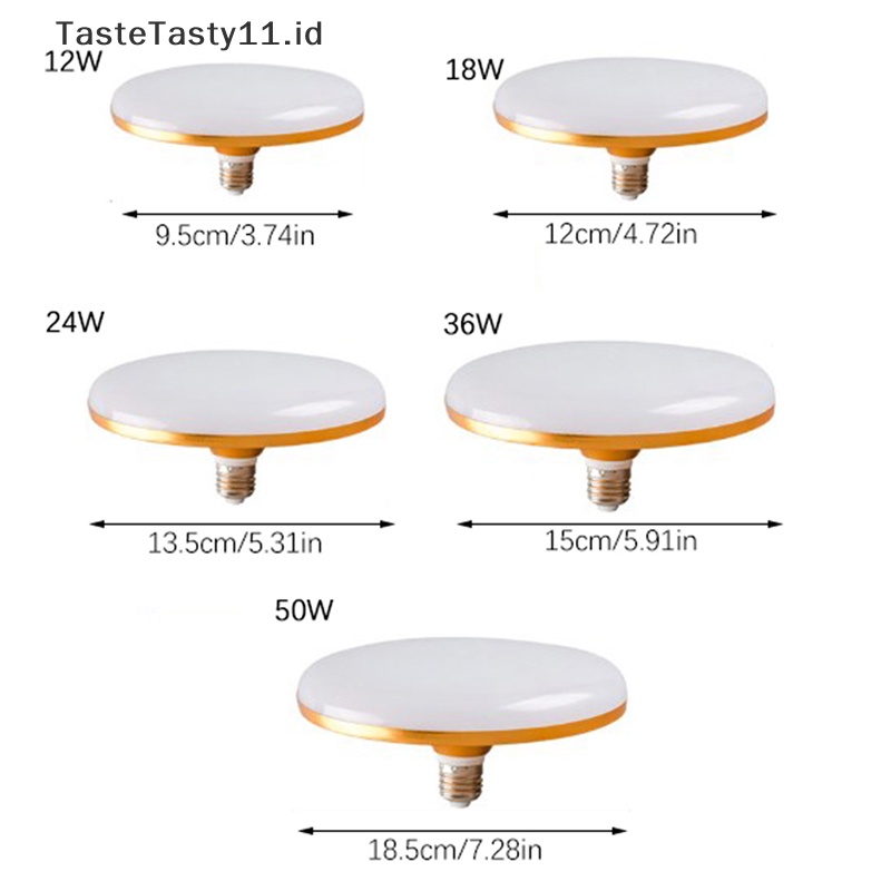 Tastetasty Led Bulb Lampu Led Super Terang 12W 18W 24W 36W 50W UFO Lampu Leds Lampu Garasi.