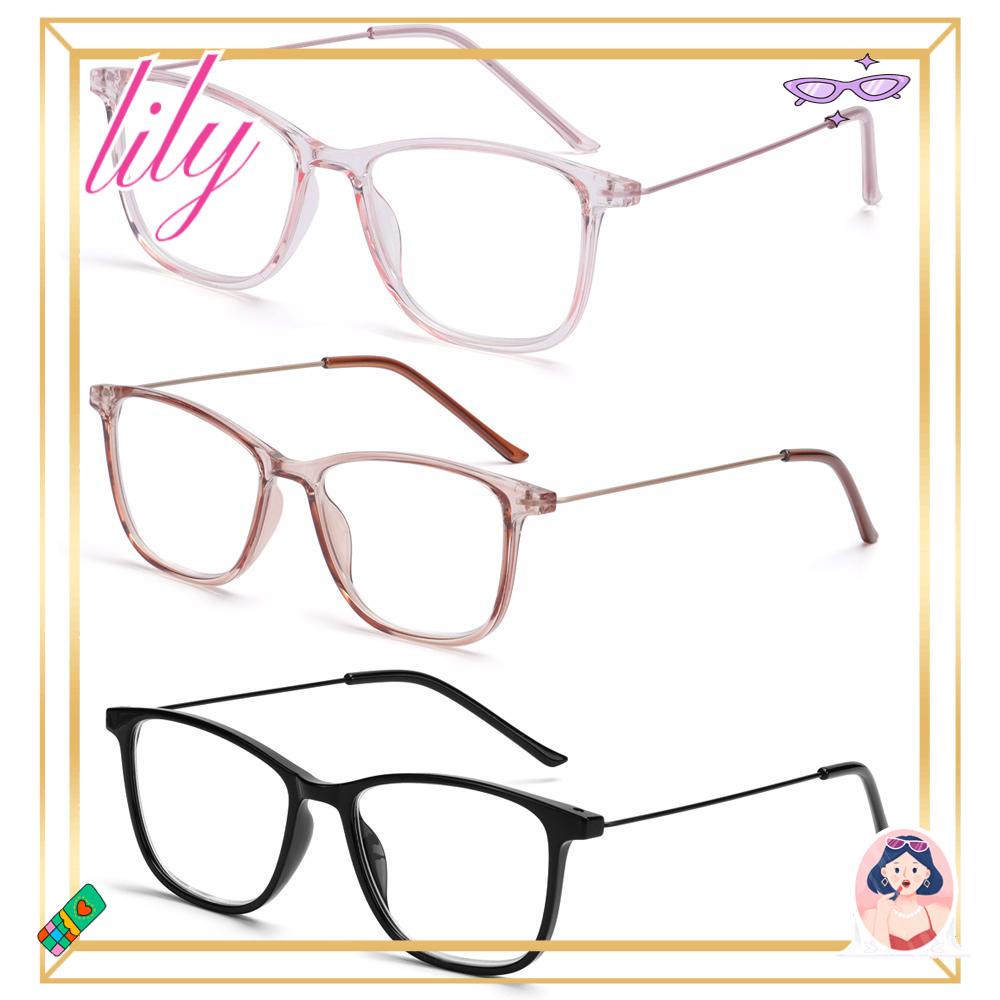 Lily Kacamata Baca Nyaman Elegan Pelindung Mata Vintage Ultra Light Frame