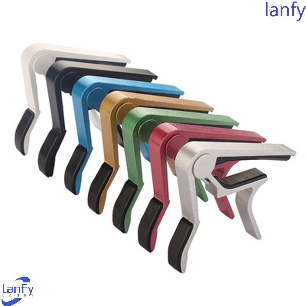 Lanfy Capo Gitar Aluminium Alloy Metal Metronome Kunci Gitar Ukulele Aksesoris Gitar Quick Change Clamp