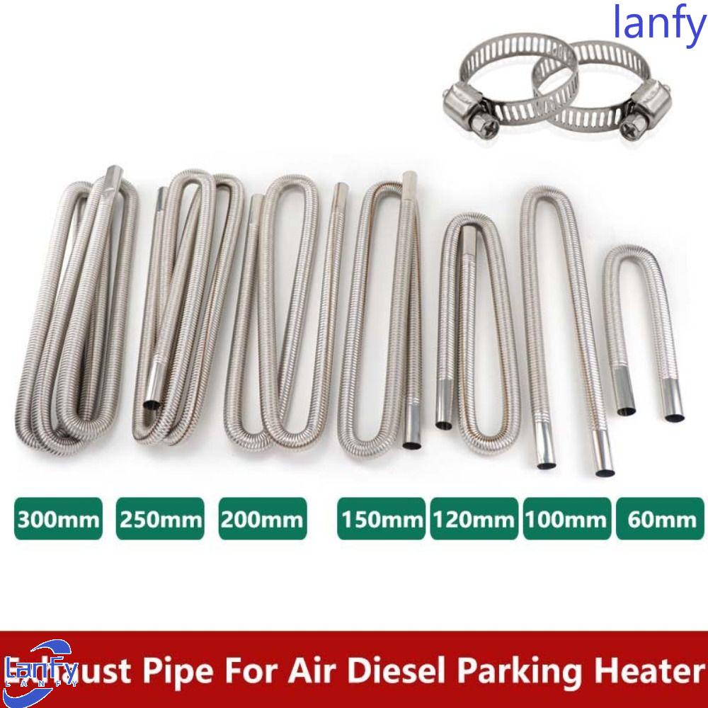 Lanfy Pipa Knalpot Tabung 1PC Konektor Pemanas Parkir Pemanas Tabung Aksesoris Stainless Steel Bagian Pemanas Air Heater Pipe