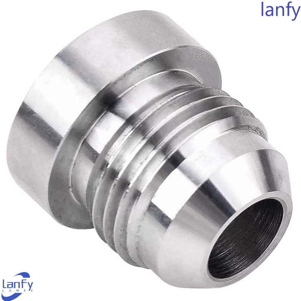 Lanfy Fitting Bulat Base Silver AN10 Aluminium Weld Bung Nitrous Hose Fitting