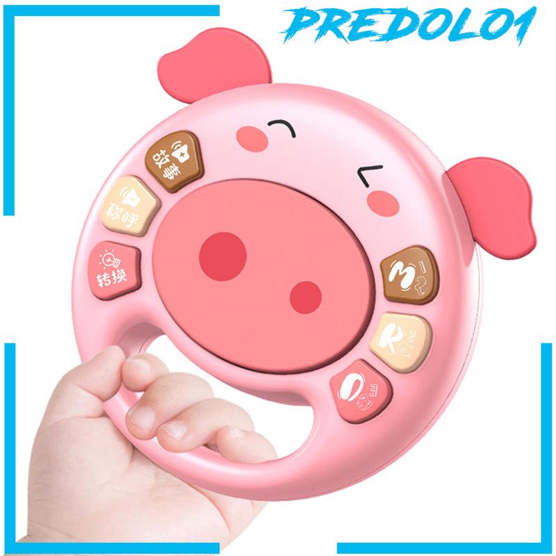 [Predolo1] Mainan Drum Bayi Menyala Piano Musik Drum Portable Untuk Anak Newborn Perempuan