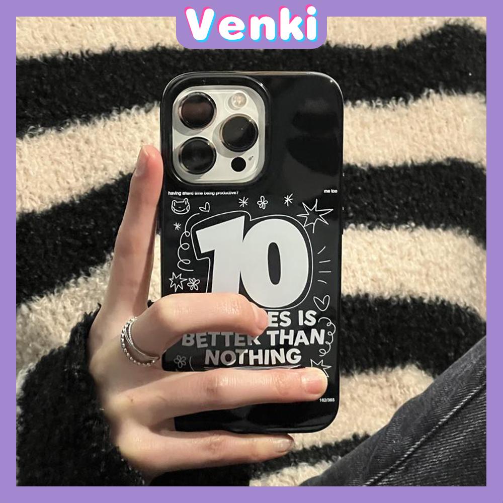 VENKI - iPhone Case for iPhone 14 Pro Max Soft TPU Big Hole Black Candy Case Compatible with iPhone 13 Pro max 12 Pro Max 11 xr xs max 7Plus 8Plus