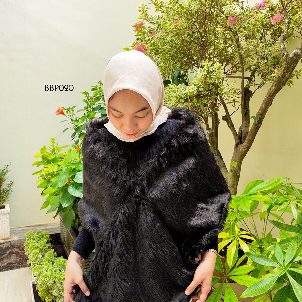 SET BOLERO CARDIGAN BULU PESTA PENGANTIN WANITA MODERN BBP021