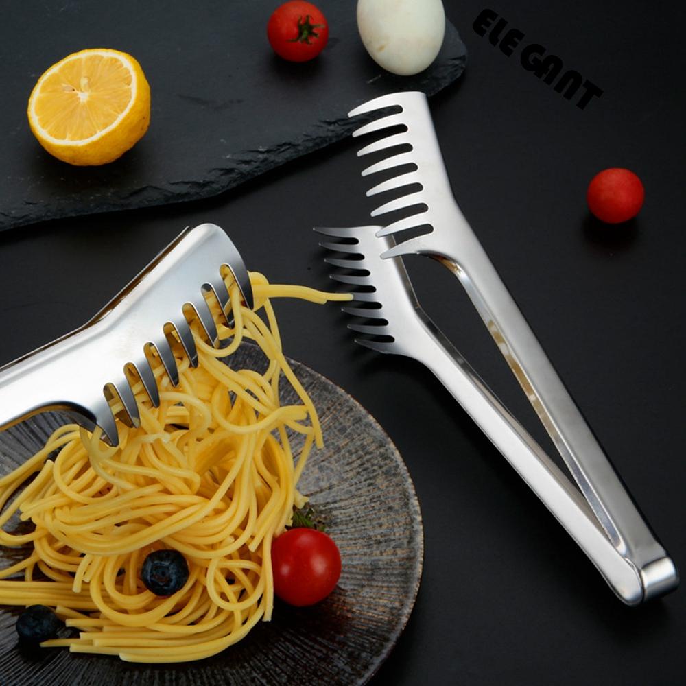 [Elegan] Spaghetti Clip Tahan Korosi 9inch Penjepit BBQ Peralatan Masak Alat Pasta Penjepit Makanan Klip