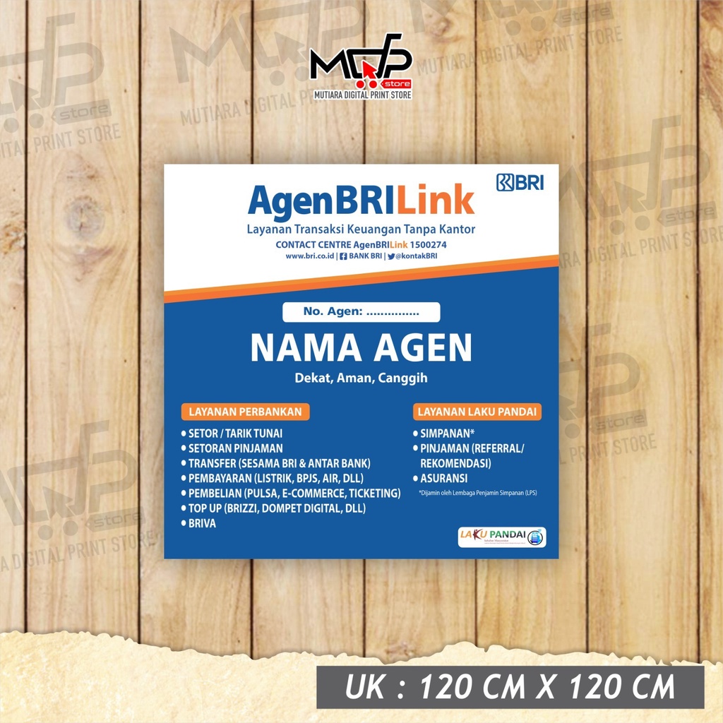 

STIKER AGEN BRILINK 120CM X 120CM