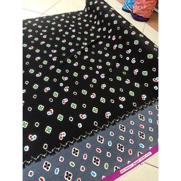 kain batik semi sutra motif jumputan, kain batik semi sutra, batik sutra jumputan