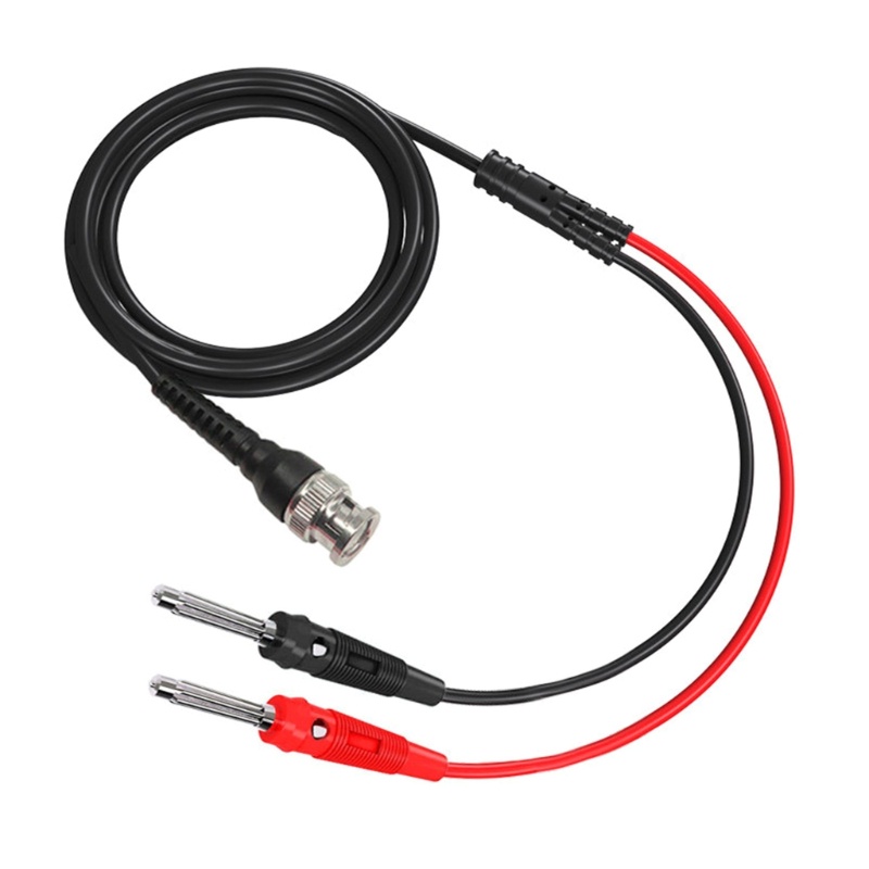 Cre Compatible-Untuk Osiloskop Sinyal-Generator BNC Ke Dual 4mm Stackable Shrouded Banana Plug Dengan Test Leads-Proba C