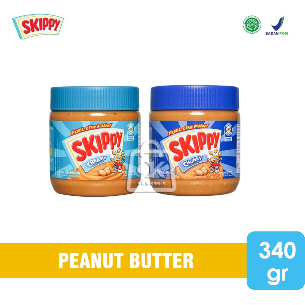 

Skippy Chunky / Creamy Selai Kacang / Peanut Butter (Botol Kaca 340 gr)