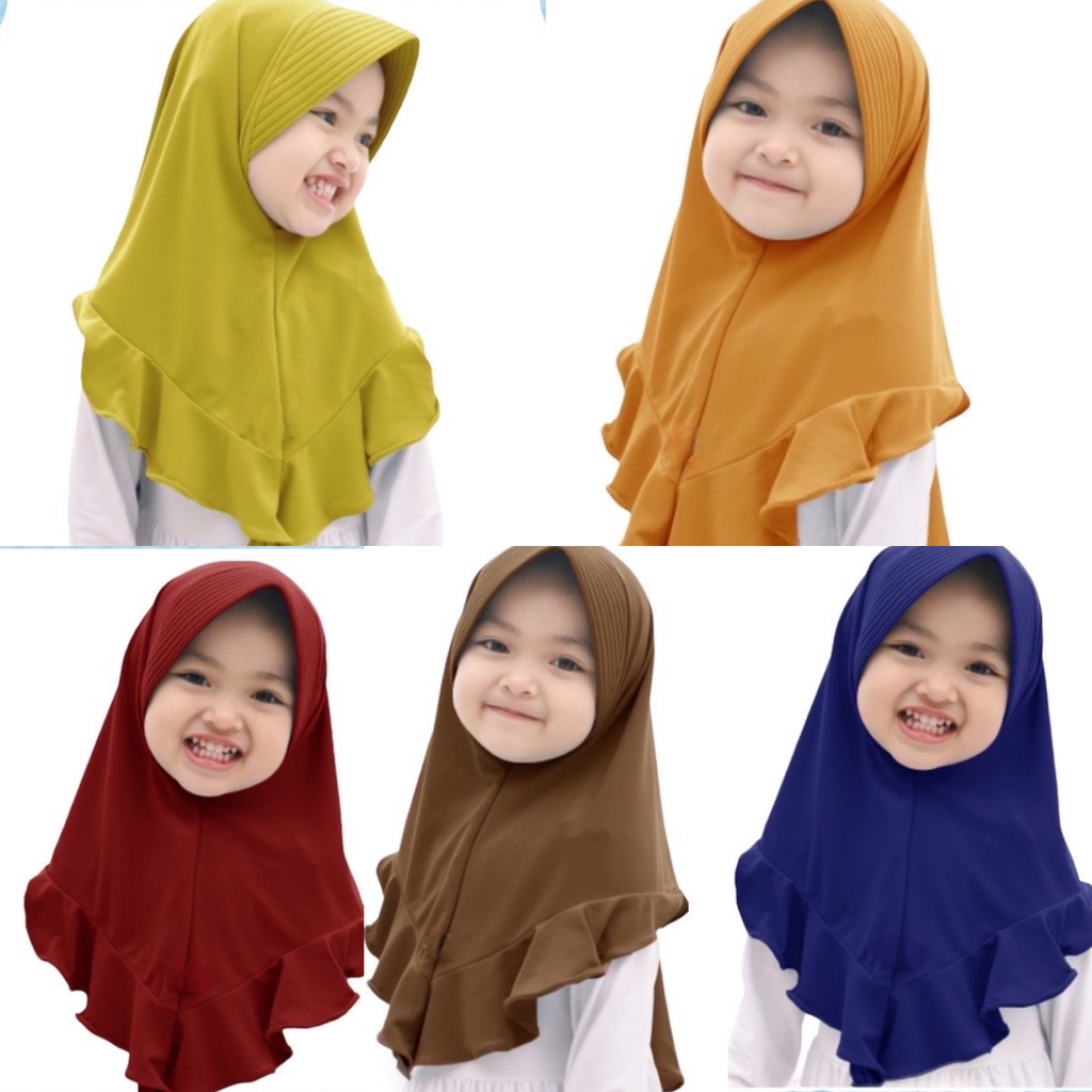 Hijab Anak Adera Ori Dk Collection 2 - 6 Tahun