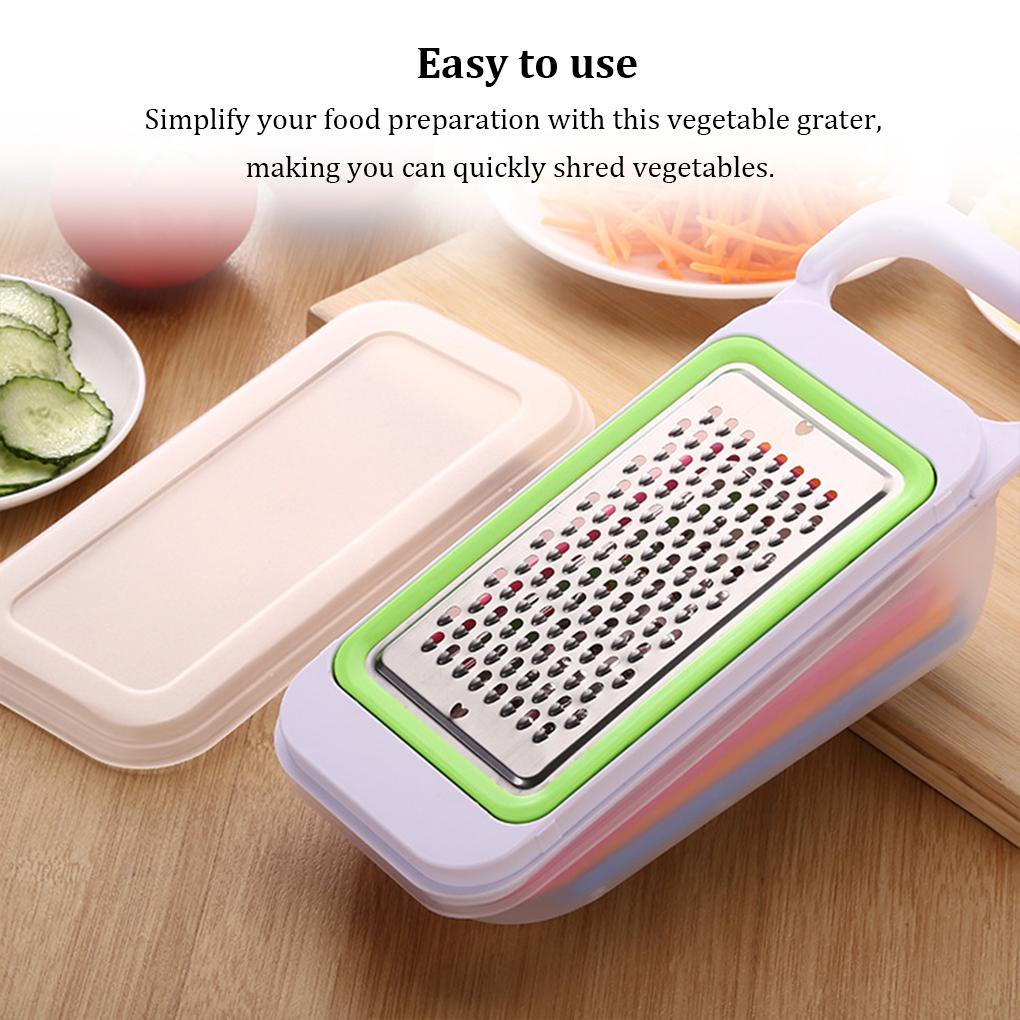 Alat Pengiris Buah Kentang Multifungsi Rumah Tangga Portable Manual Wortel Bawang Jahe Parutan Set Zester Chopper Shredder