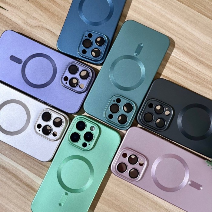 Silicon Frosted Matte Magsave iPhone 13/13 Pro/13 ProMax/14/14Pro/14 Plus/14 ProMax Lens Pelindung Camera Exclusive