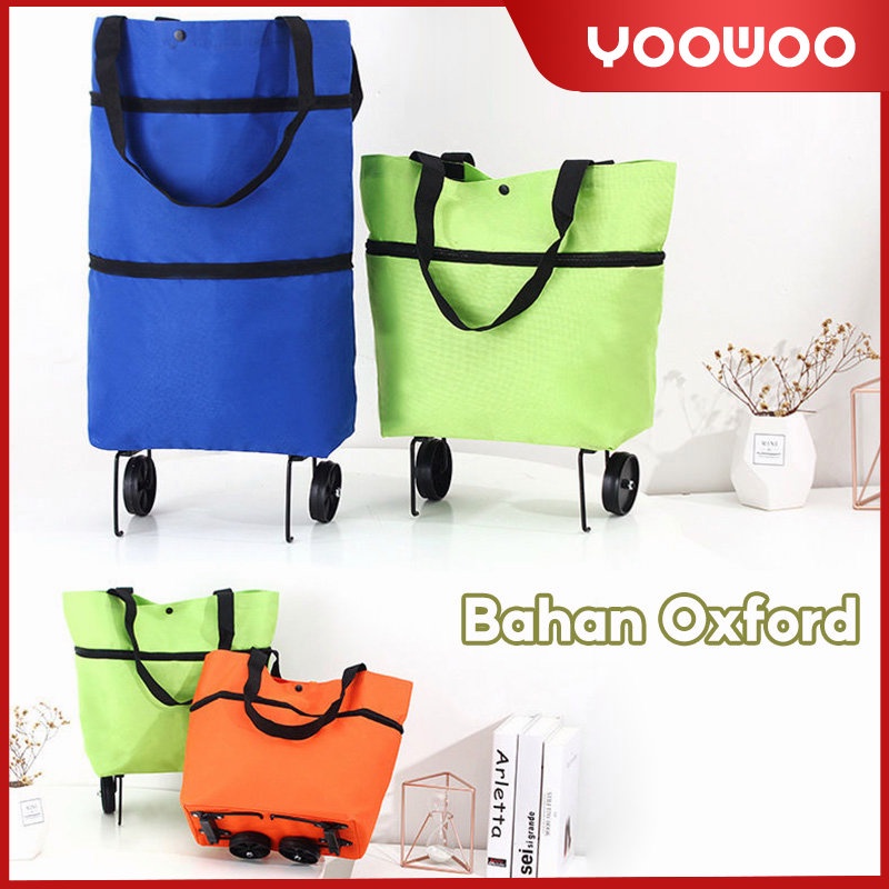 Tas belanja / tas lipat trolley / shopping bag serbaguna / Travelmate
