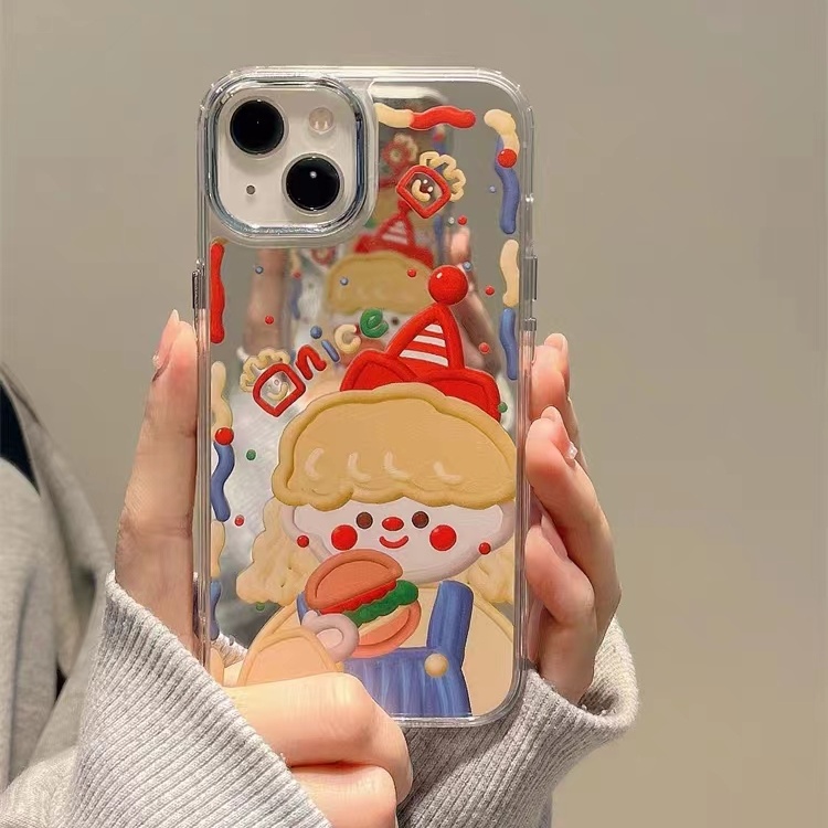 Cocok Untuk Iphone14 Pro Max iPhone Phone Case Cermin Casing Ponsel Kuat Kamera Perlindungan Tahan Guncangan Kompatibel Dengan Iphone13 13pro 13prm iPhone 11 7Plus 8Plus Xr XS 12 Pro Max Phone Case