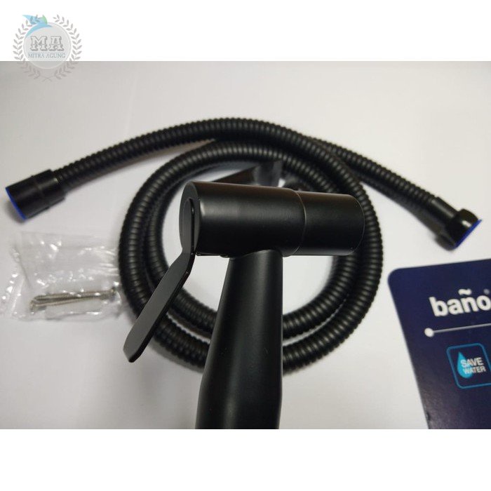 Shower cebok Bano Black / shower closed bidet kamar mandi / jet shower