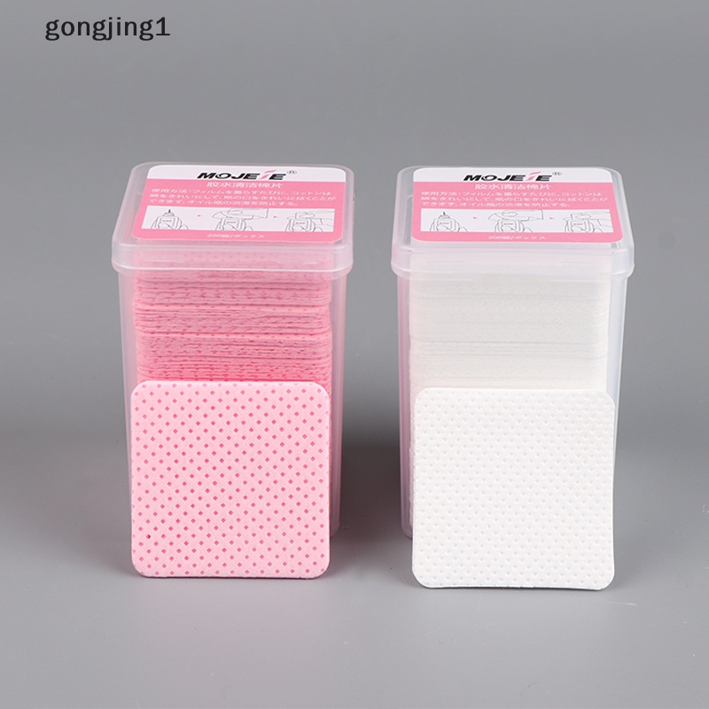 Ggg 200pcs Wipes Paper Cotton Eyelash Glue Remover Lap Mulut Lem Botol ID