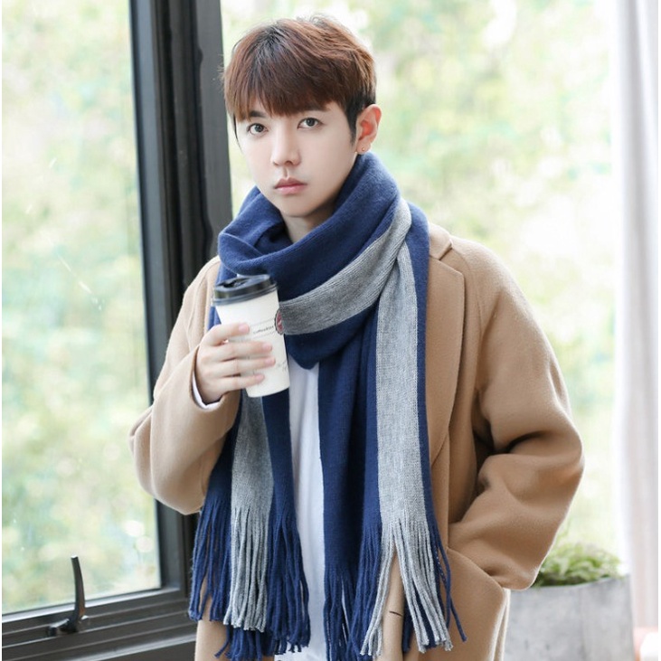 IMPORT UNISEX CASHMERE WINTER LONG SCARF SHAWL MAN WOMAN SYAL PANJANG SELENDANG MUSIM DINGIN CEWE COWO KOREAN STYLE