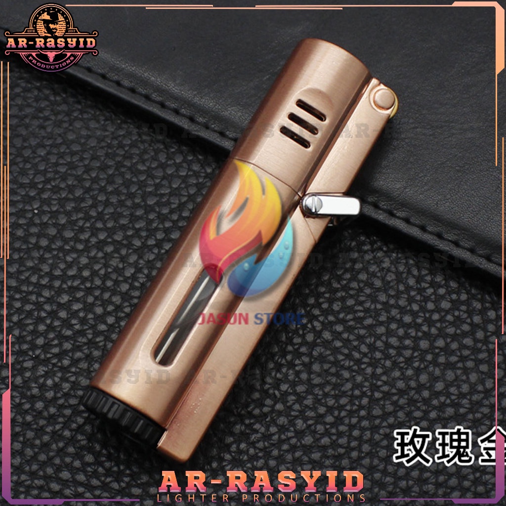 BISA COD! Korek Api Roda Triple Las Gas Aomai Lighter AM7109 TERBARU