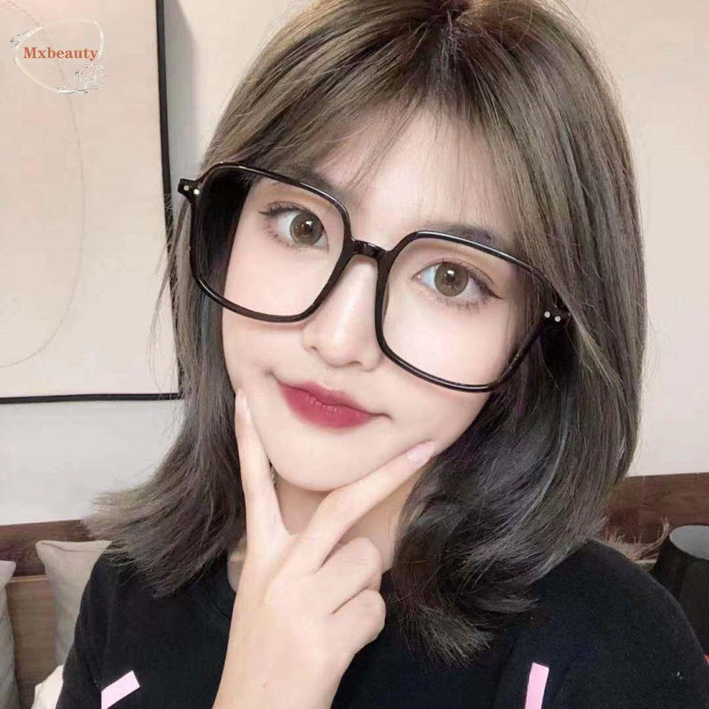 Mxbeauty Kacamata Anti-Cahaya Biru PC Perlindungan Anti Radiasi Fashion Bingkai Kotak Besar Square Frame Eyewear