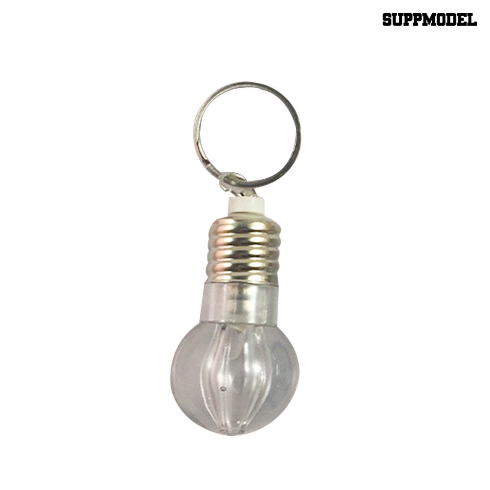 [SM Otomatis] Lampu Senter LED Bohlam Gantungan Kunci Keychain Lamp Torch Rainbow Color Gift