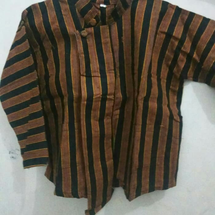 Lurik READY Baju Adat Jawa Anak SD Surjan Lurik - perempuan, S