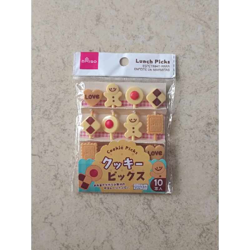 Food Picks Cookie Biscuit Picks Tusuk Bento RARE Japan