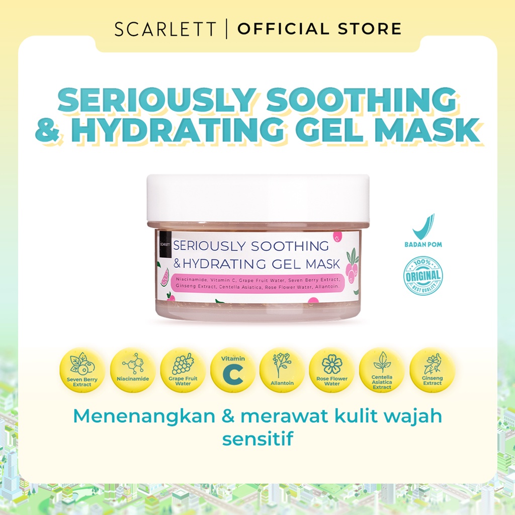 Scarlett Whitening Seriously Soothing &amp; Hydrating Gel Mask
