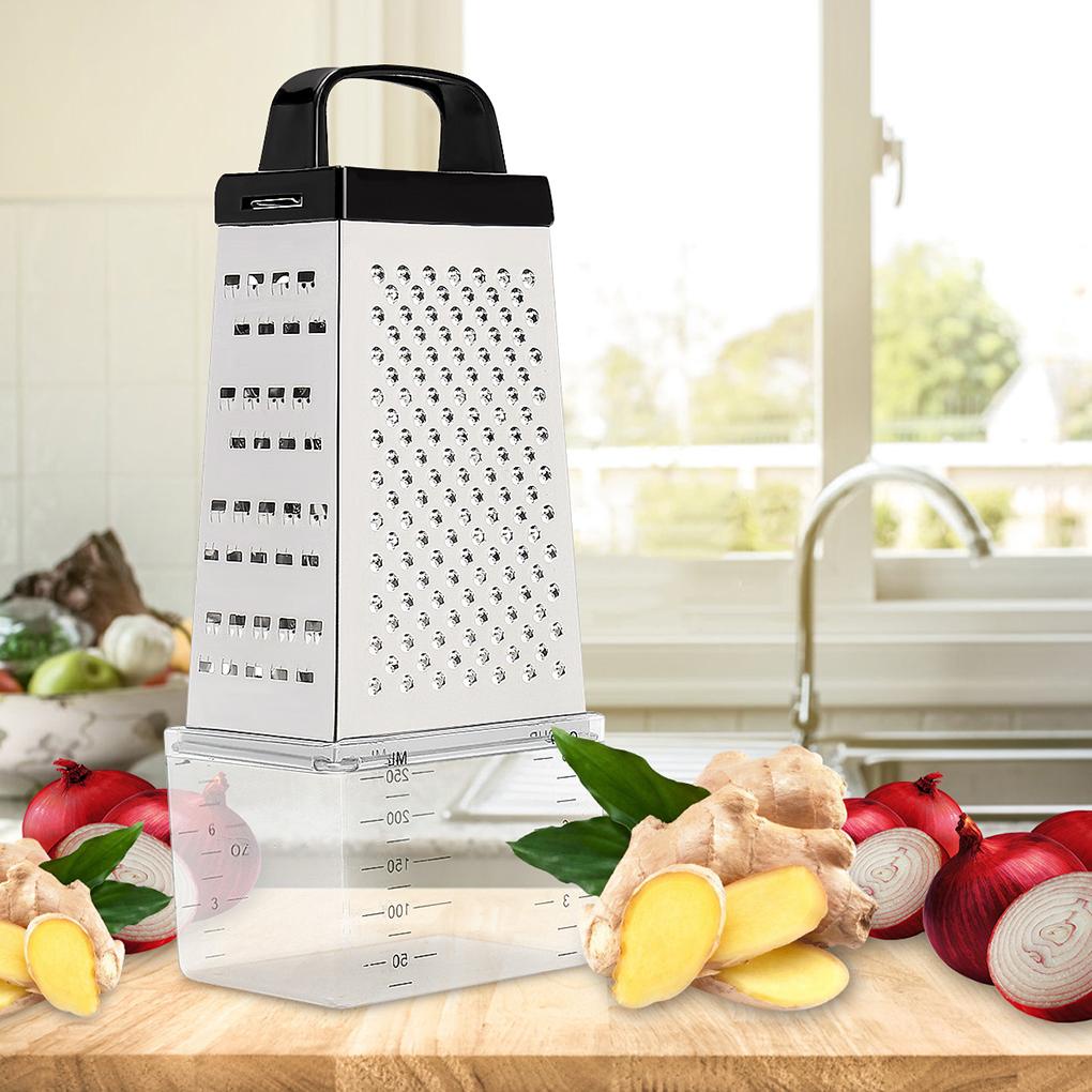 4sisi Parutan Stainless Planer Pemotong Sayur Pemotong Kupas Buah Jahe Garlic Grater Cooking Kitchen Tools Gadget