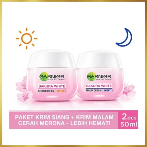 Garnier Cream Siang Dan MalamGarnier SAKURA WHITE CREAM 50 ml