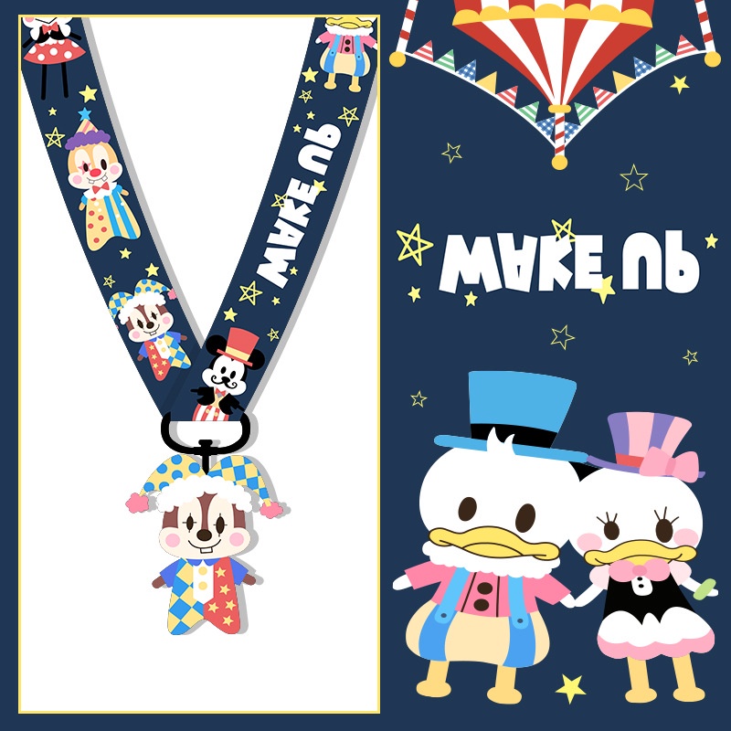 HUAWEI Kartun Lucu Sirkus Chipmunks Hewan Telepon Tali Untuk iPhone Untuk Samsung Untuk Xiaomi Untuk Redmi Untuk OPPO Untuk VIVO Case Cover 45 cm Anti-Hilang Lanyard