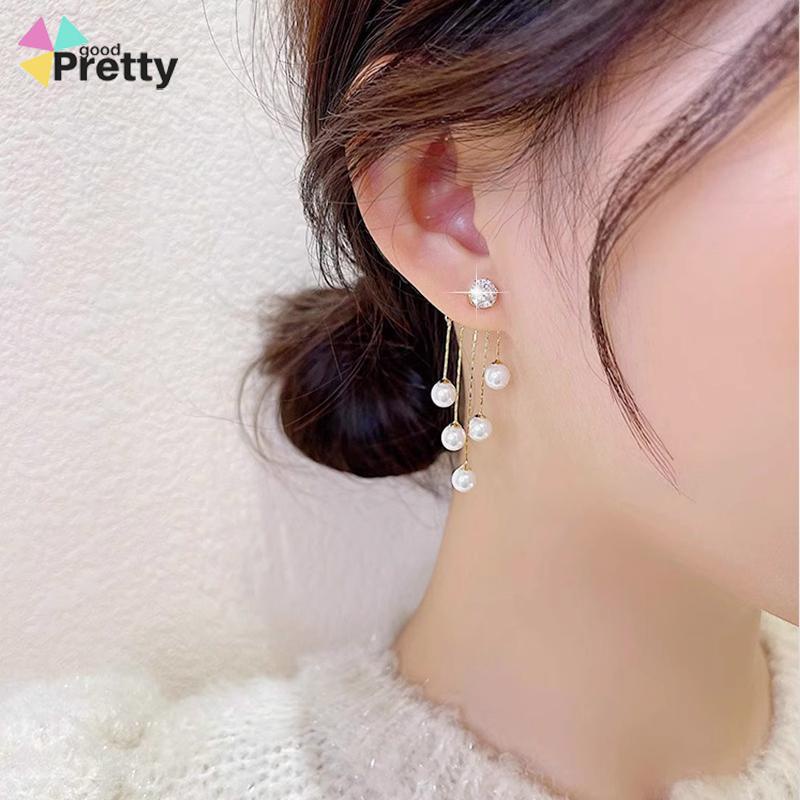 Anting Wanita Premium Mutiara Rumbai  Anting-Anting Temperamen - PD