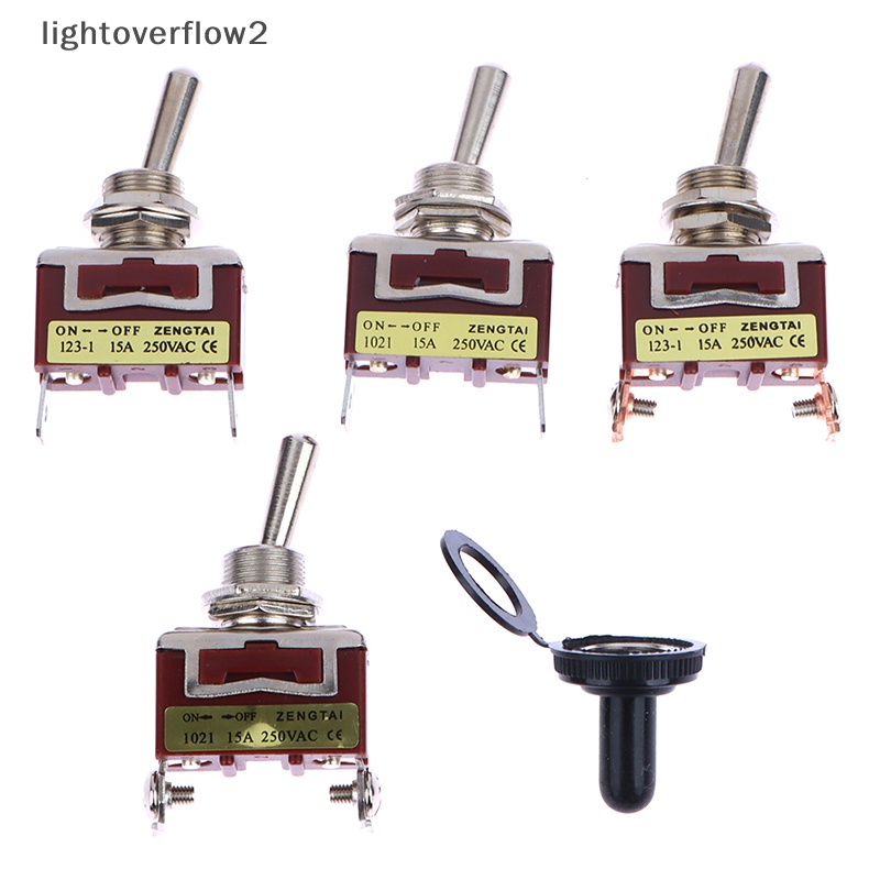 [lightoverflow2] Saklar toggle Momentary 2pin single side spring return latching on-off Fix [ID]