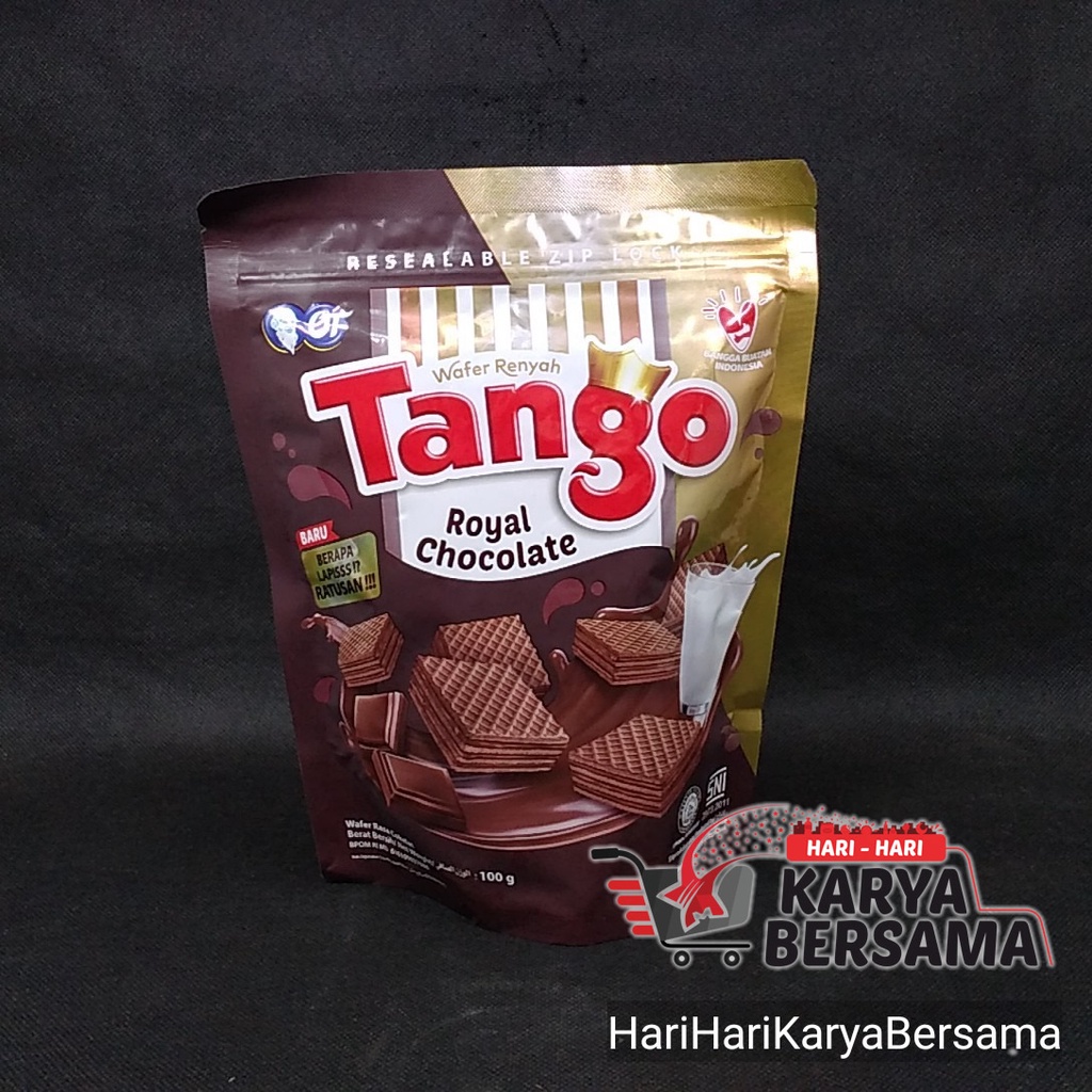 

TANGO WAFER ROYAL CHOCOLATE POUCH 100GR