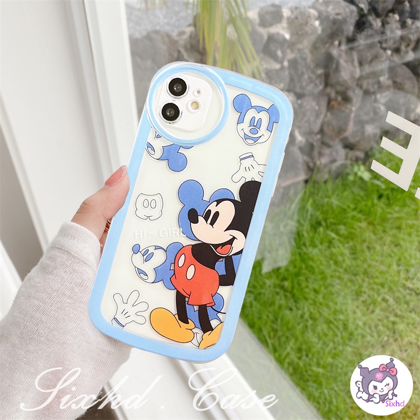 Redmi 12C 10C 10A 10 9C 9T Redmi Note12 11 11s 10 9 8Pro 9A 9 A1 A1+Xiaomi 11 Lite 12T 11TPro Mi Poco M3 X3Pro NFC Kartun Bening Mouse Couple Kamera Oval Casing Handphone Soft Cover