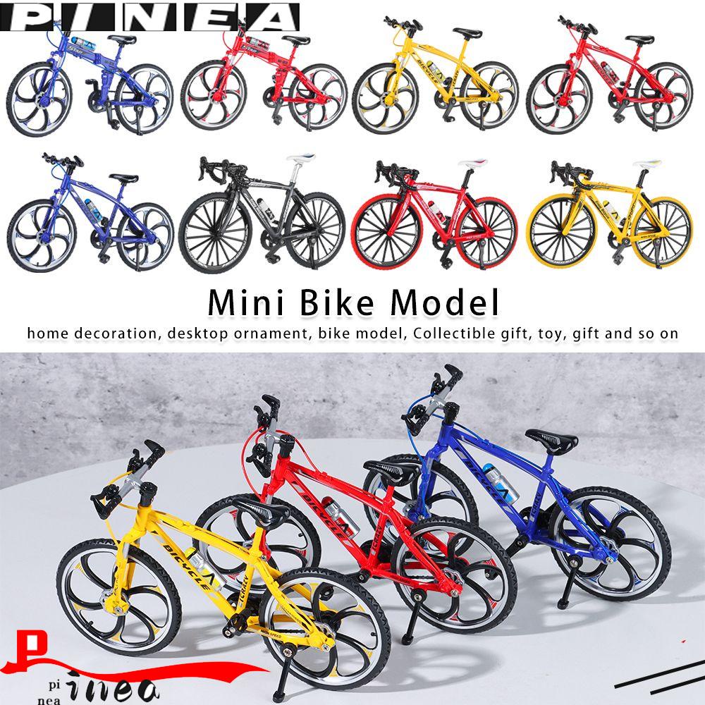Nanas Sepeda Gunung Mini Paduan Logam Diecast Jari Mainan Simulasi Sepeda Balap