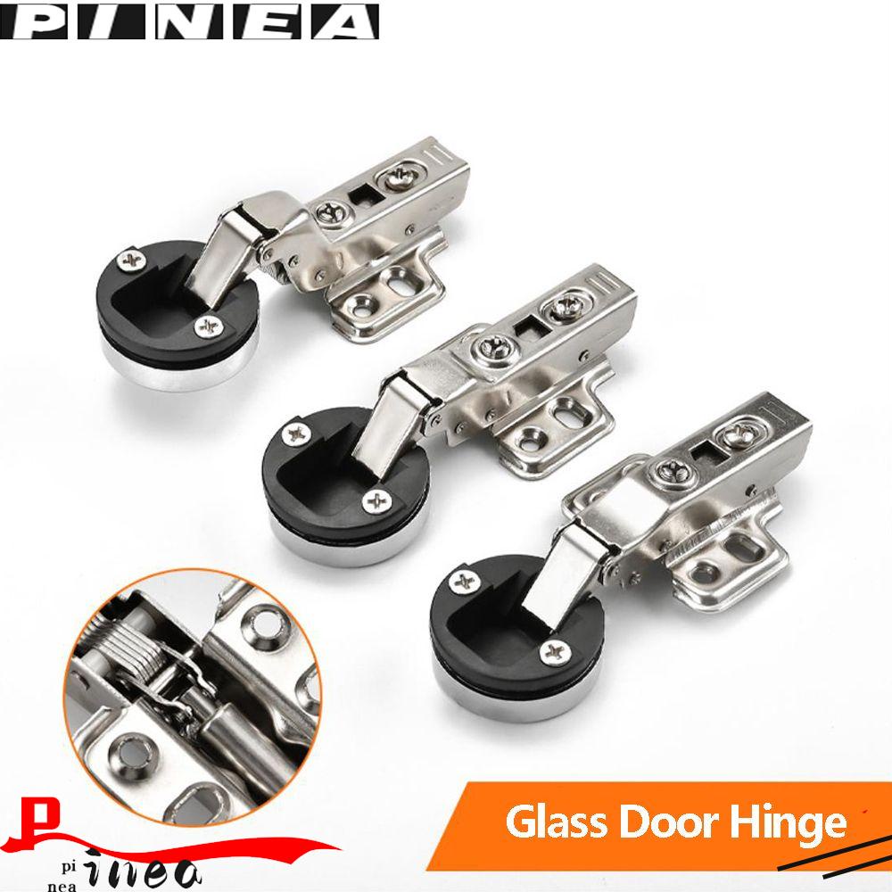 Nanas 2PCS Engsel Pintu Kaca Bermanfaat Tidak Lubang Perlengkapan Furniture Hardware