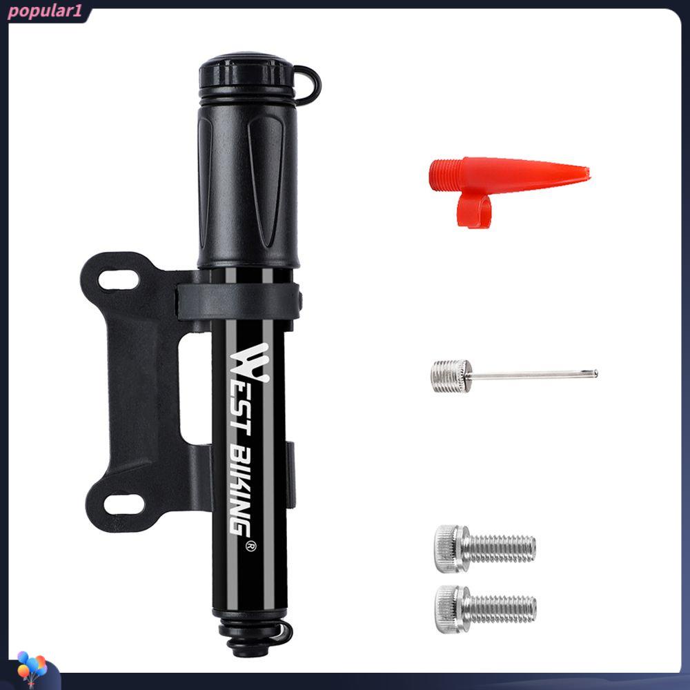 Populer Pompa Sepeda Mini 100PSI Aluminium Alloy Aksesoris Sepeda MTB Tire Inflator